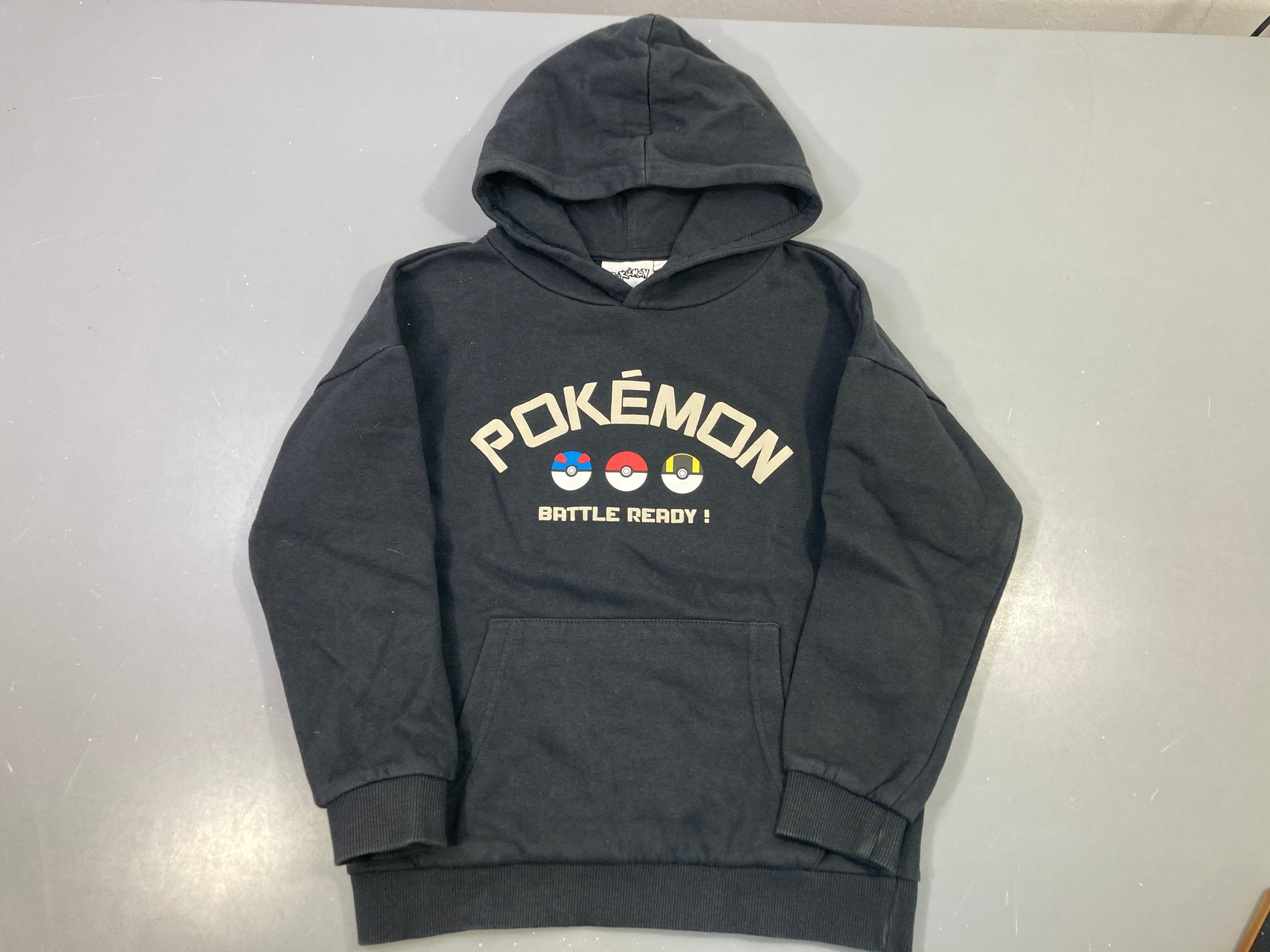 Sweat à capuche gris anthracite Pokémon Battle Ready, Pokémon