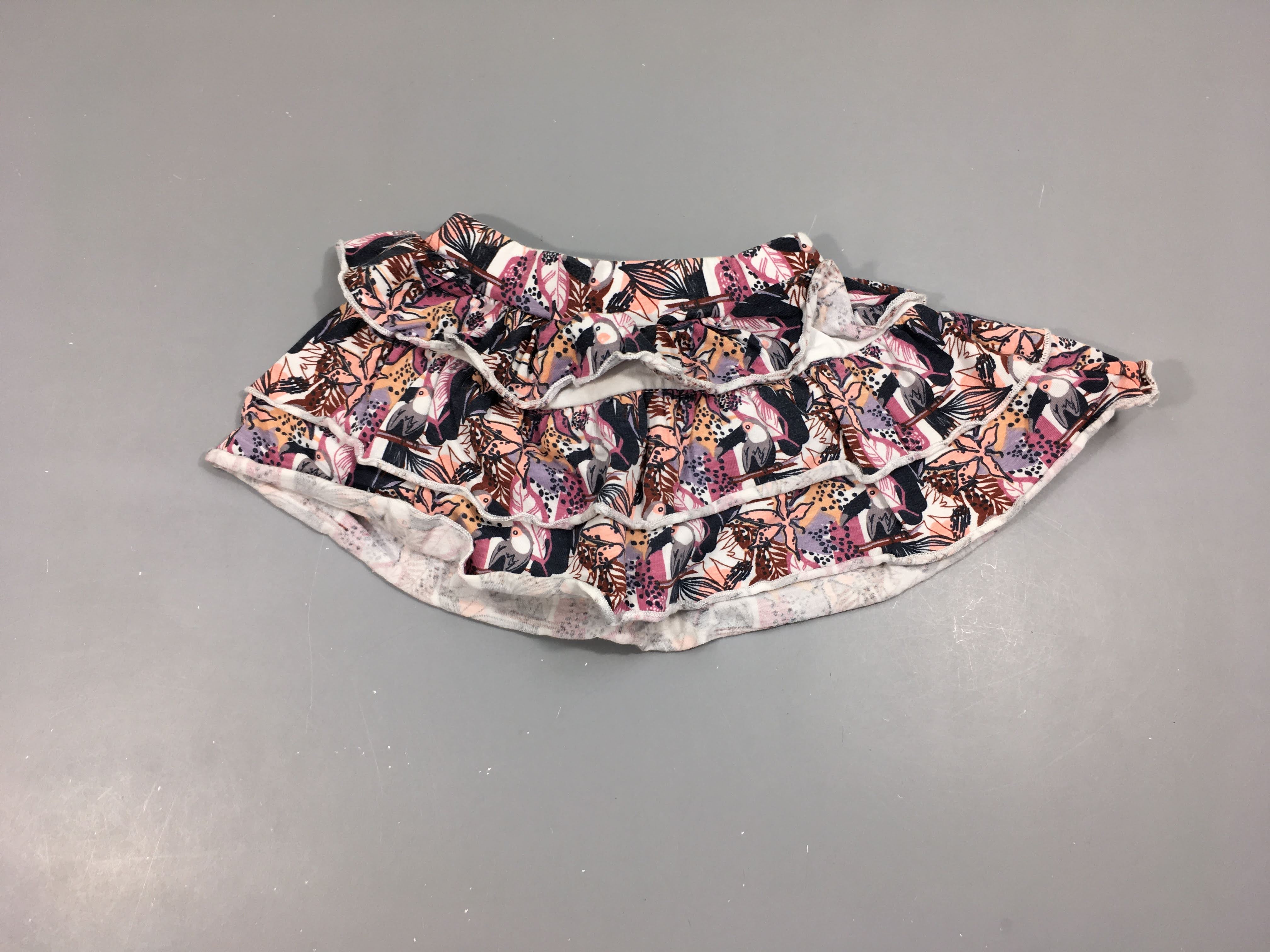 Jupe molleton blanc oiseaux volants