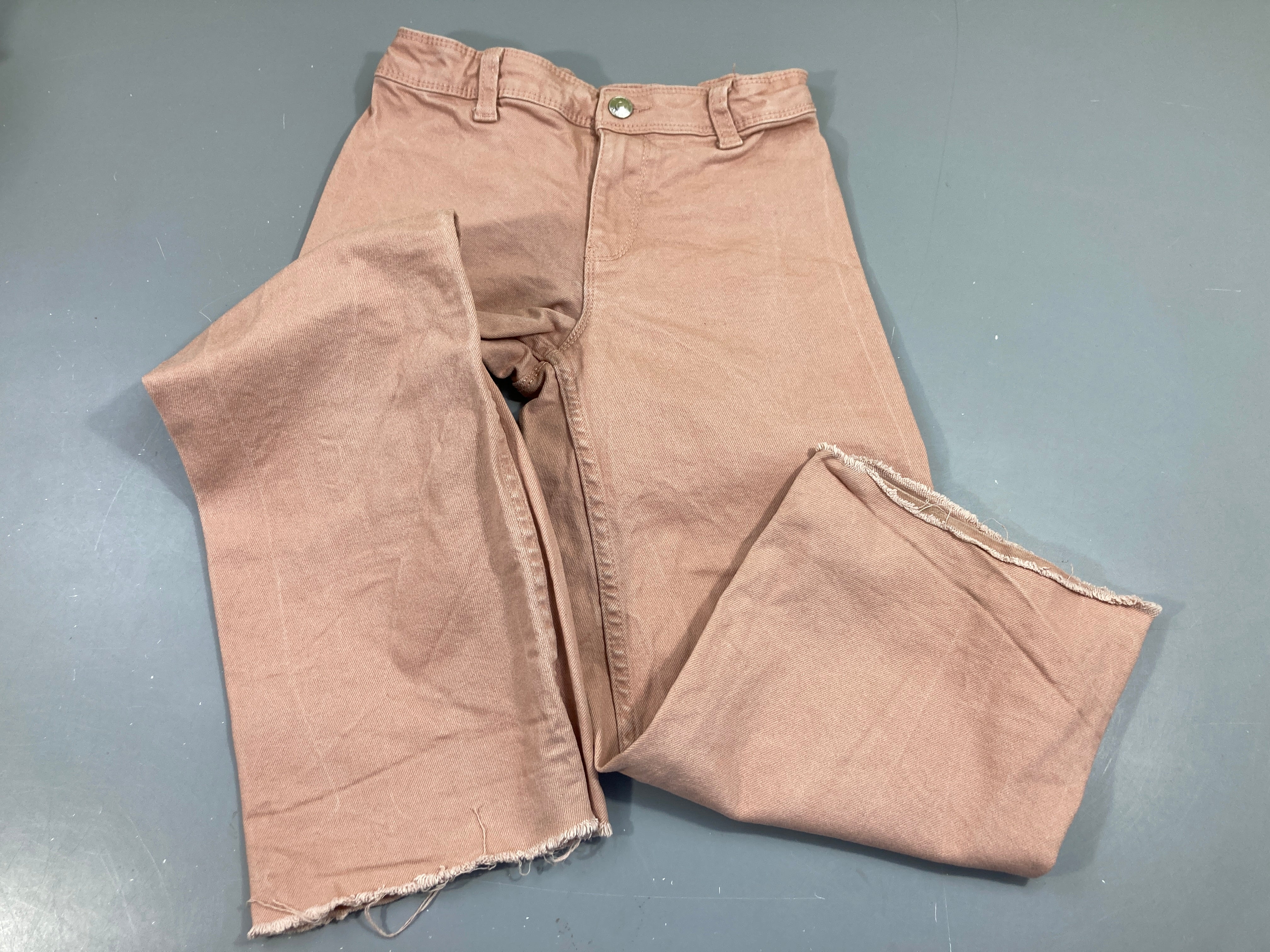 Pantalon large vieux rose