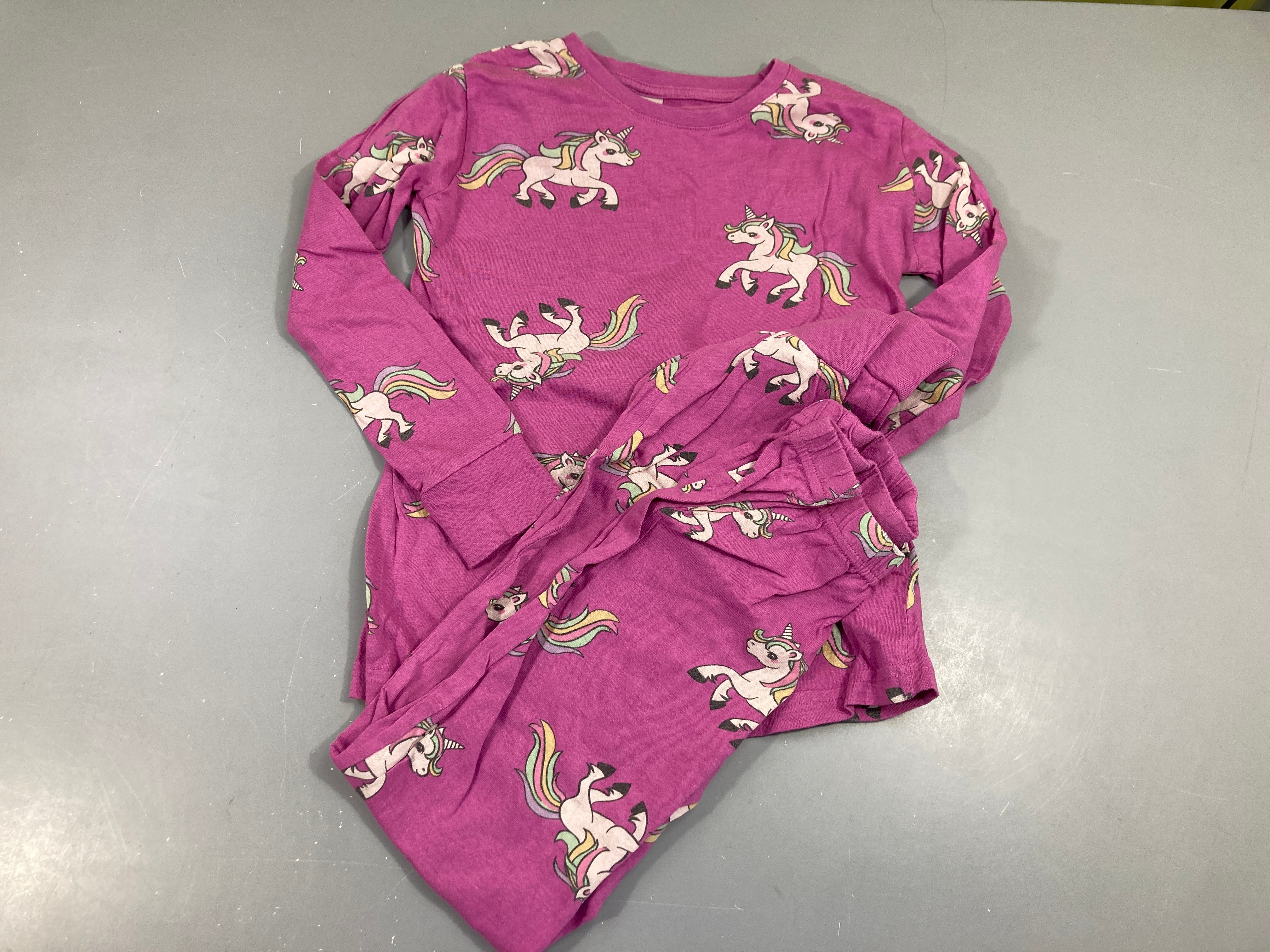 Pyjama mauve licornes