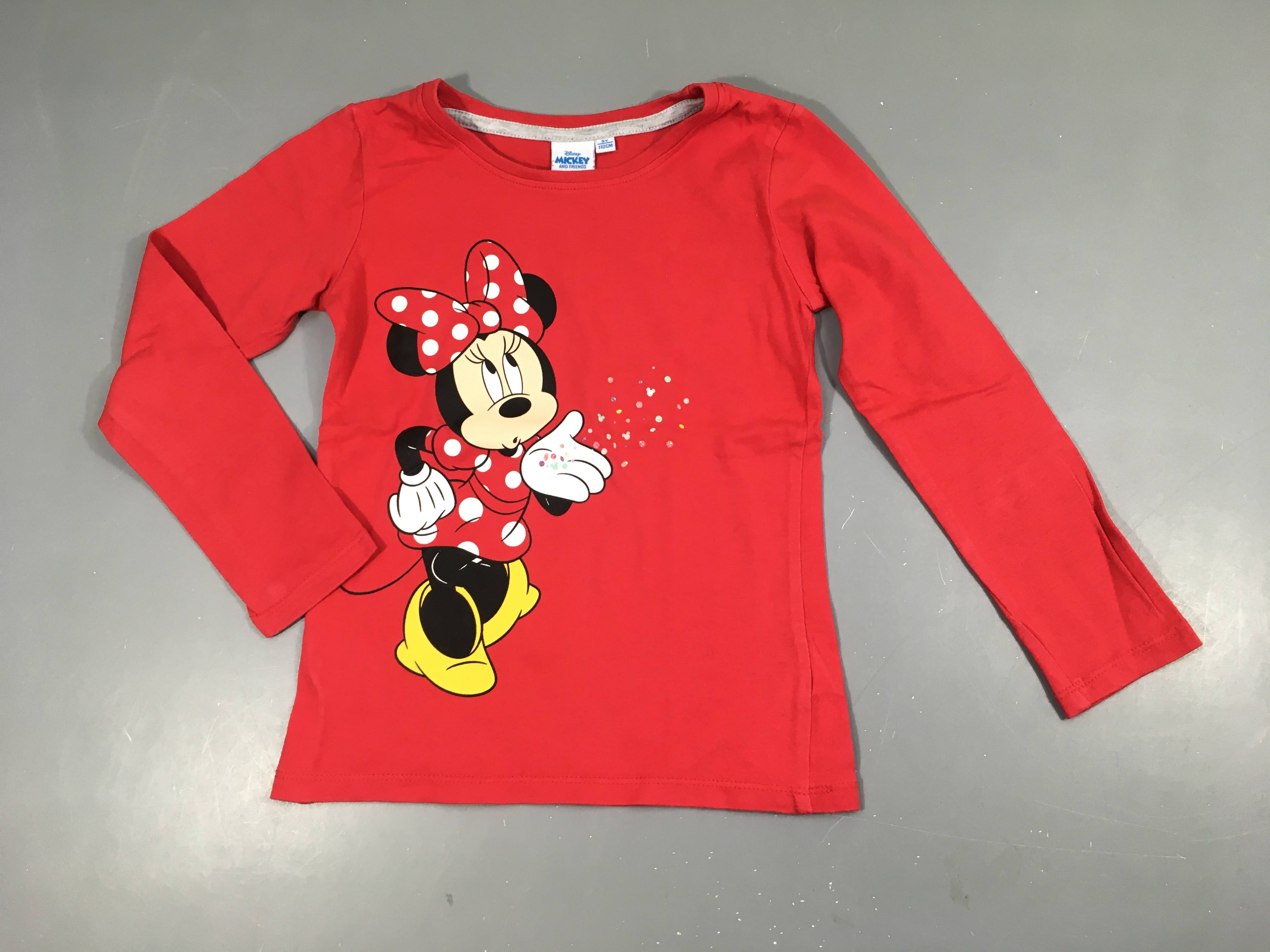 T-shirt m.l rouge Minnie