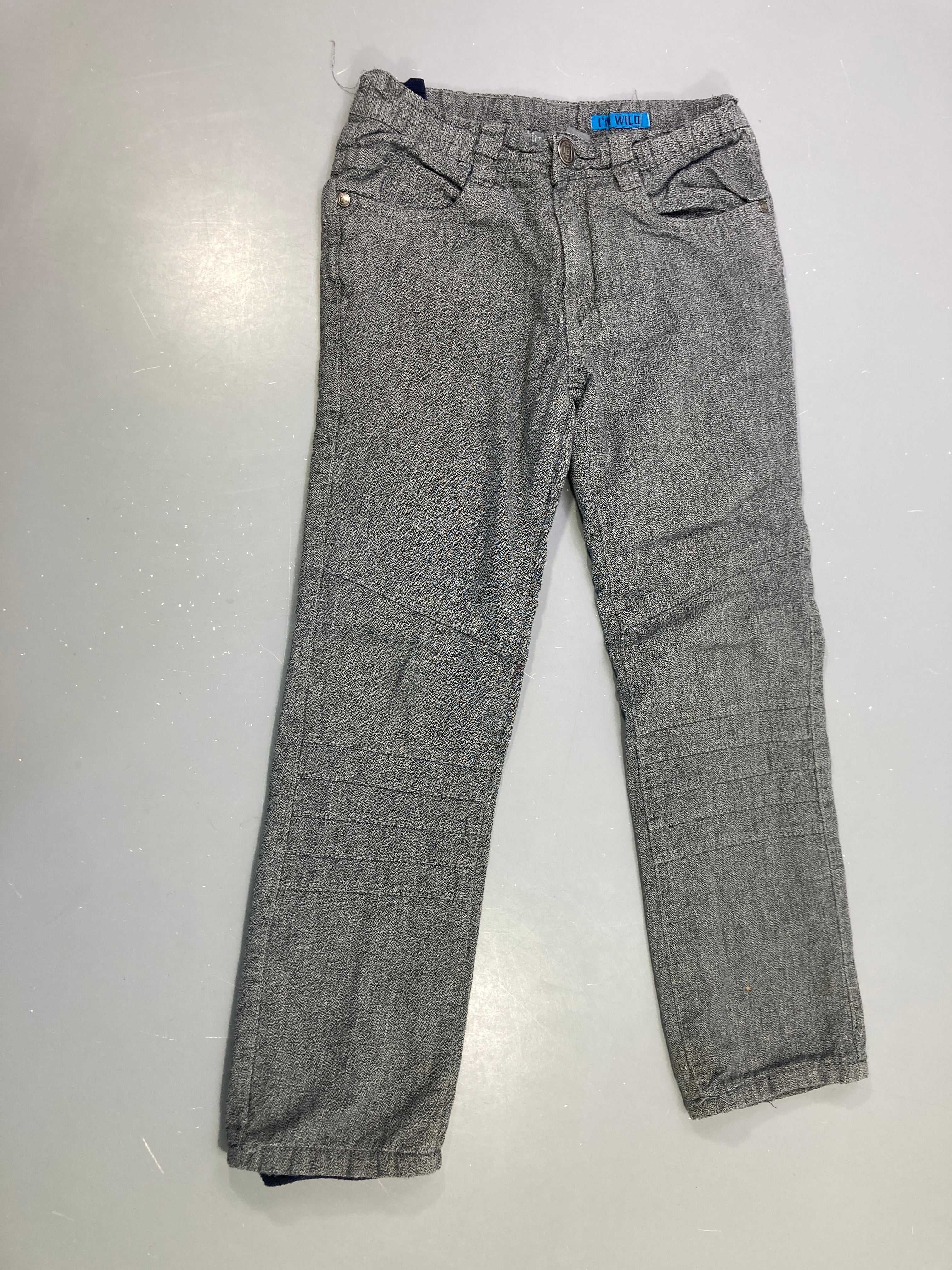 Pantalon gris chevrons doublé polar