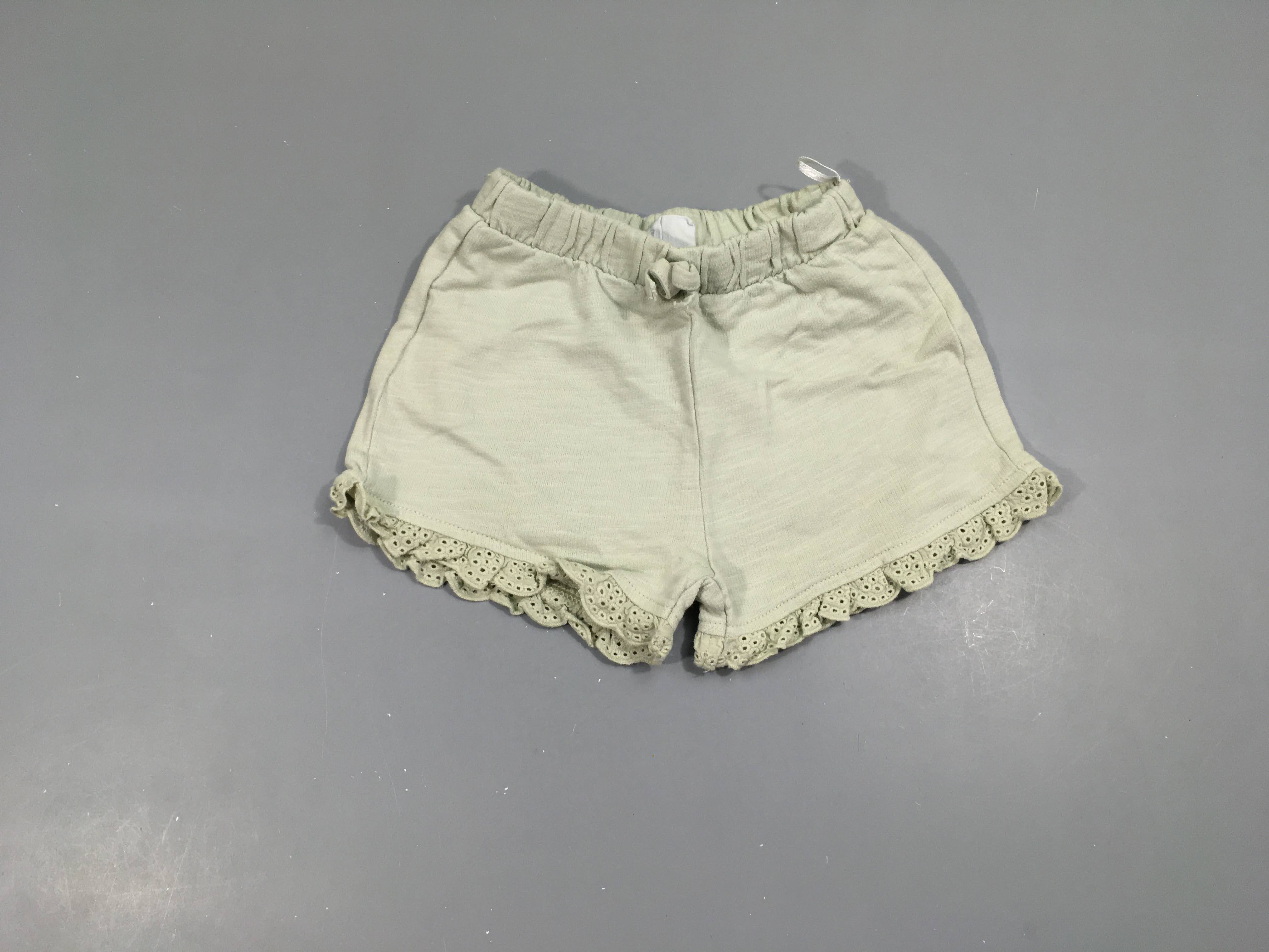 Short molleton bleu flammé