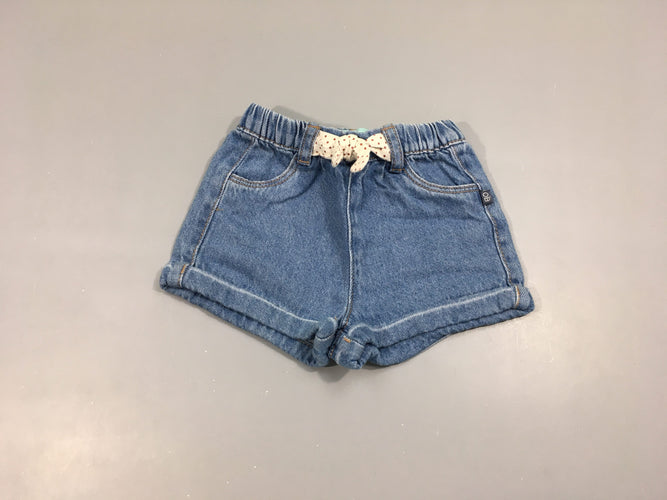 Short denim à revers, moins cher chez Petit Kiwi