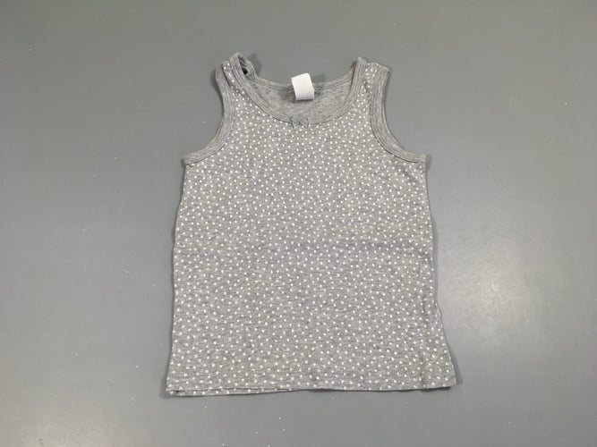 Chemisette s.m gris chiné pois, moins cher chez Petit Kiwi