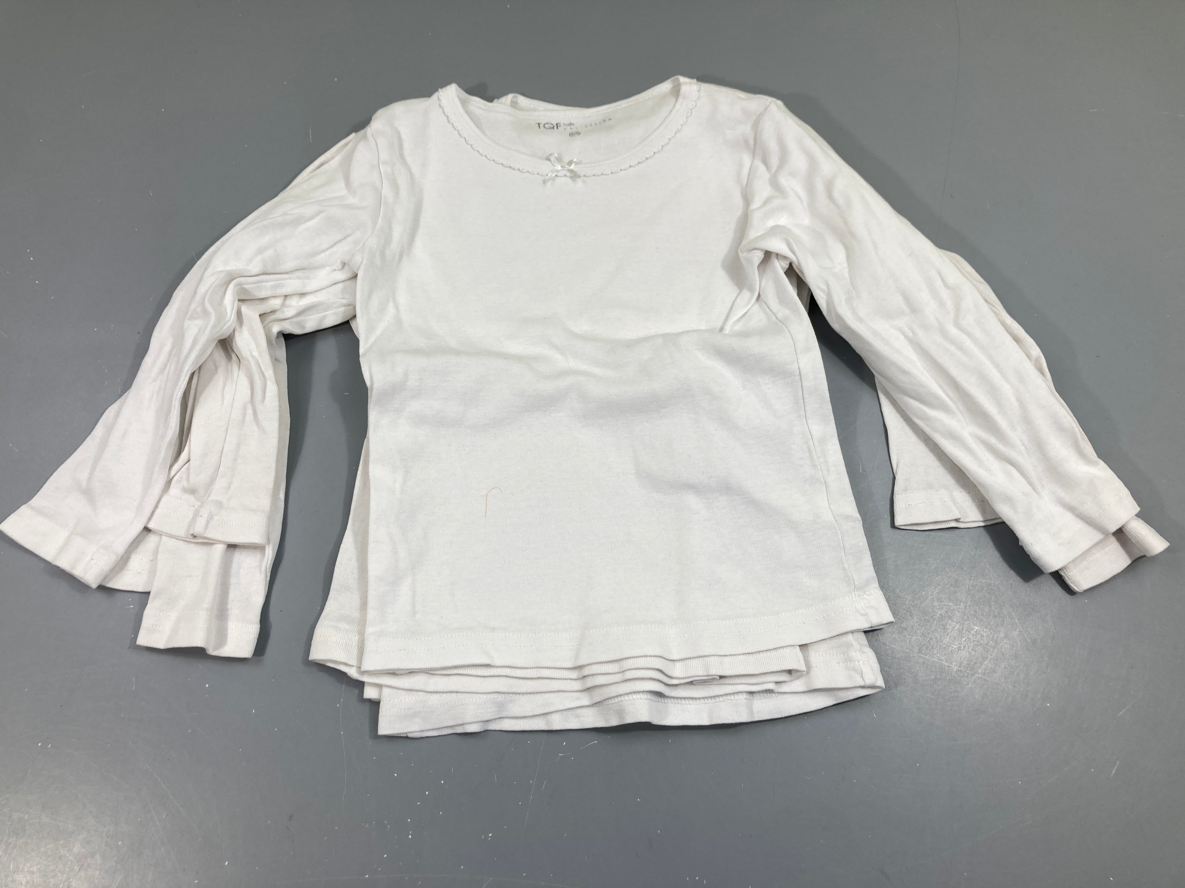 Lot de 4 chemisettes m.l blanc