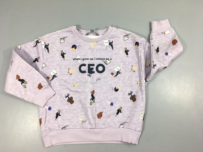 Sweat mauve CEO, moins cher chez Petit Kiwi
