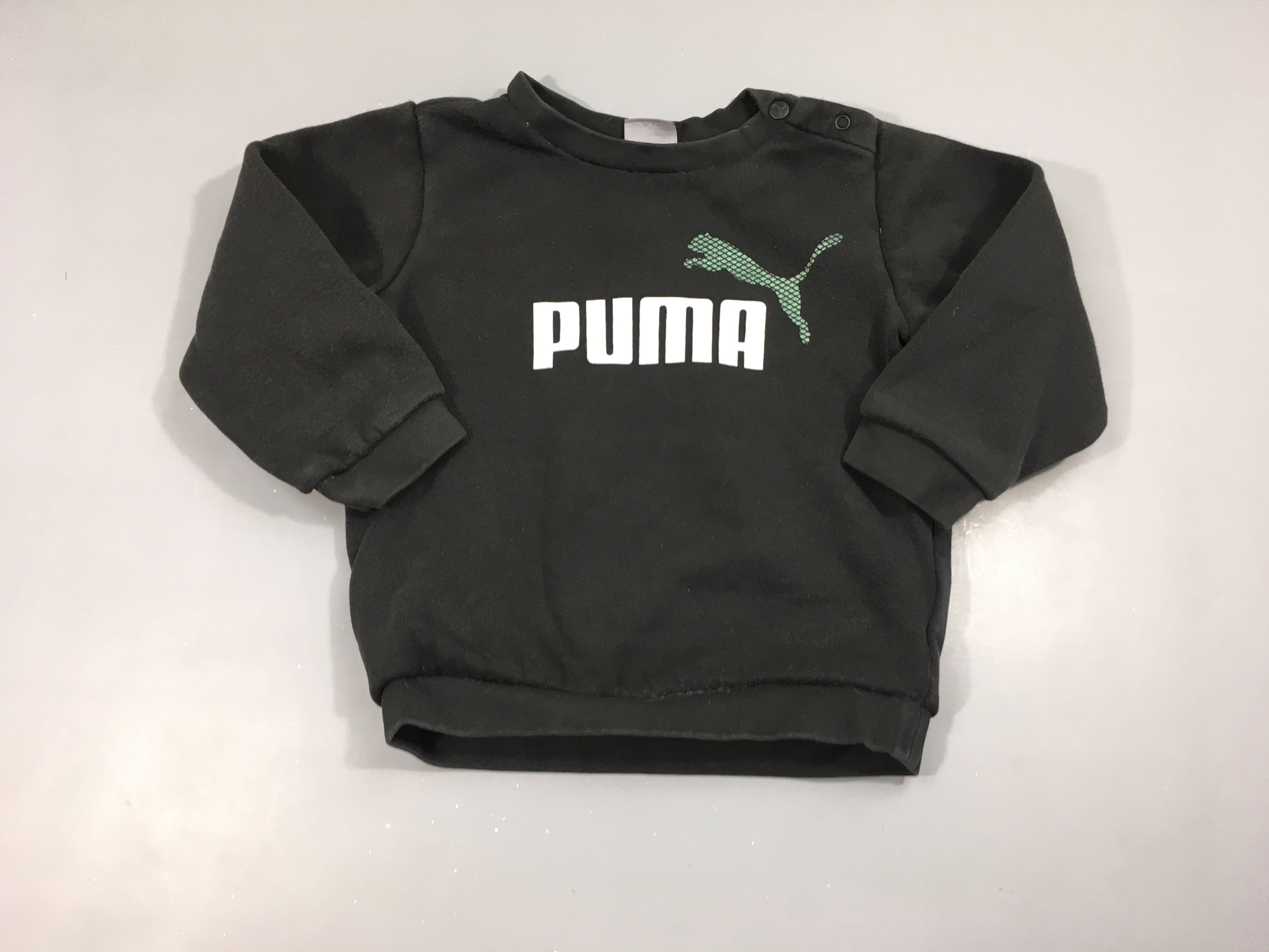 Sweat noir Puma, bouloché