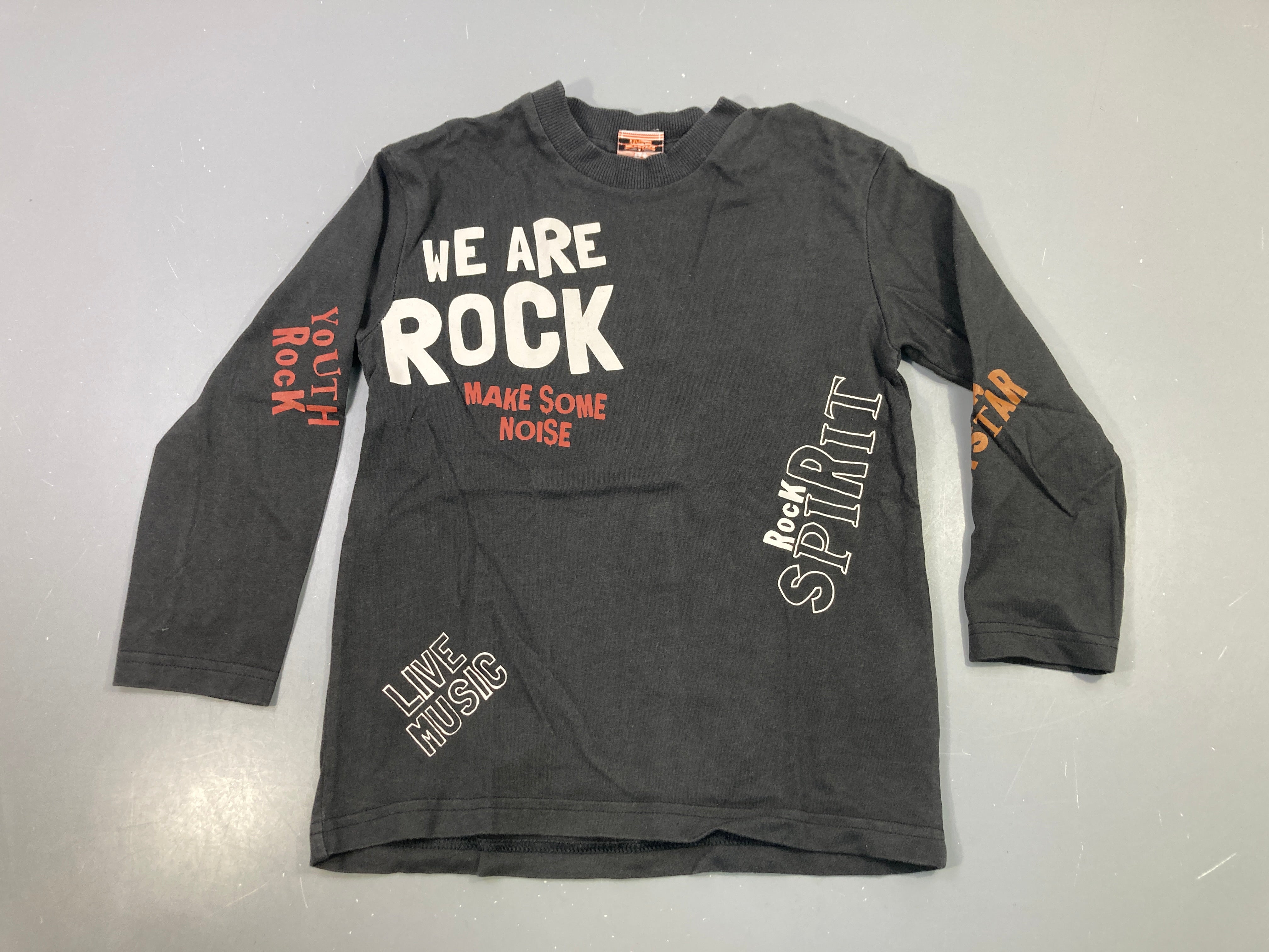 T-shirt m.l gris anthracite We Are Rock, imprimés multicolores