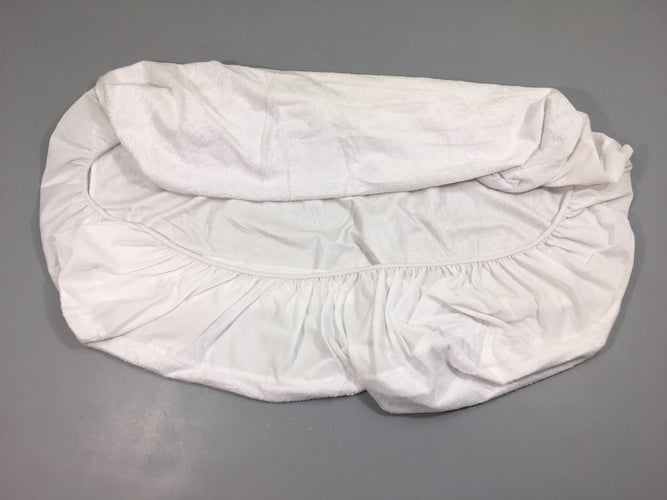 Alèse protège-matelas éponge blanc imperméable, 60x120cm Kiwizz, moins cher chez Petit Kiwi