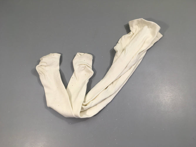 Paire de collants blanc, bouloché, moins cher chez Petit Kiwi