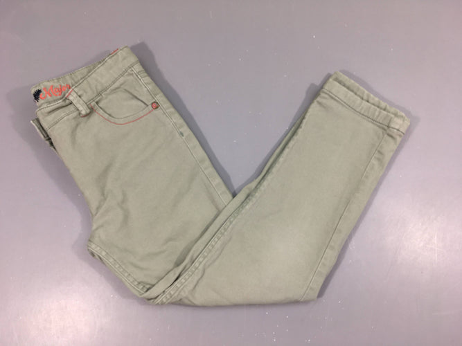 Pantalon kaki clair doublé jersey, moins cher chez Petit Kiwi