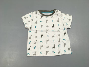 T-shirt m.c blanc dinos