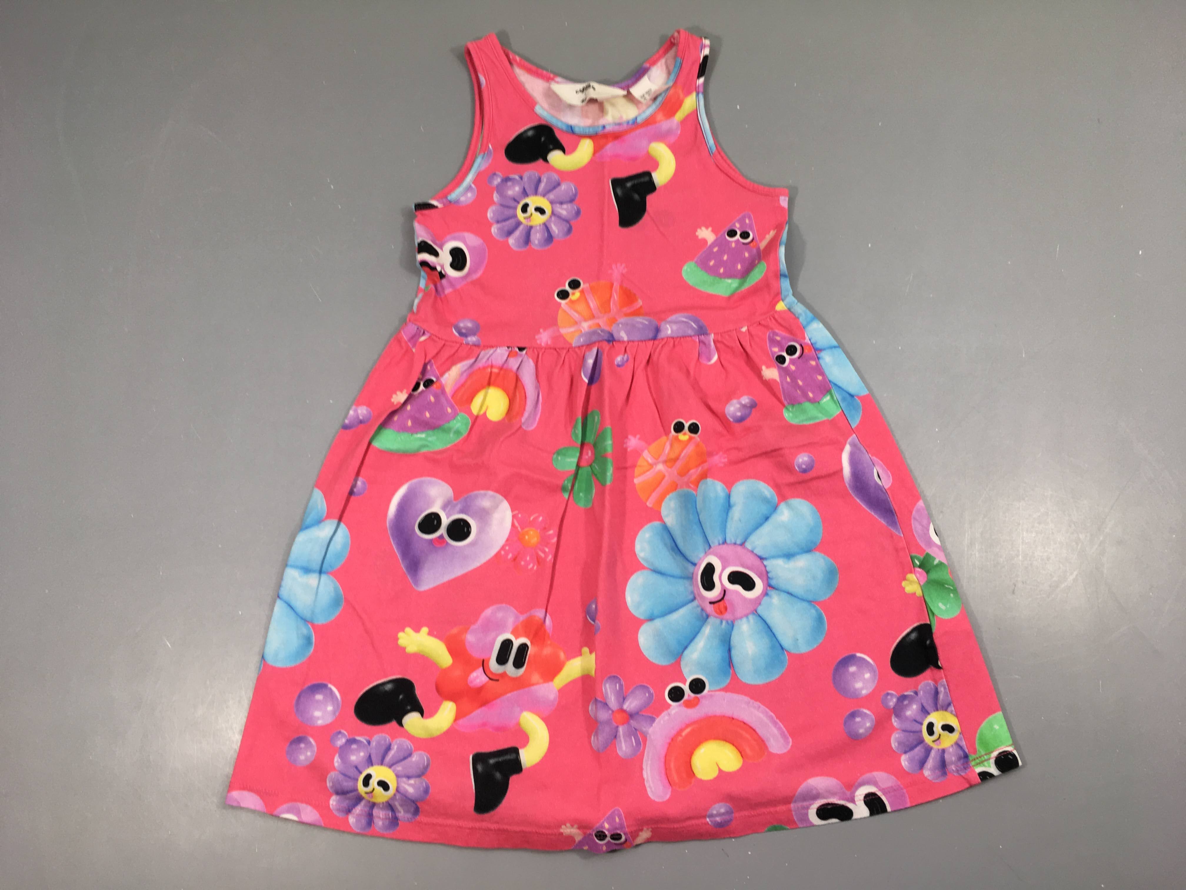 Robe s.m jersey rose fleurs s.miley