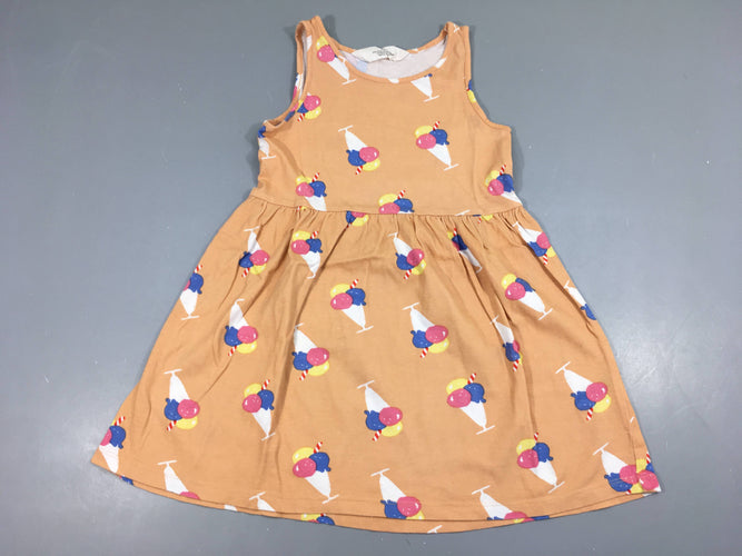 Robe s.m orangée Glaces, moins cher chez Petit Kiwi