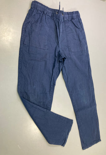 Pantalon fluide bleu marine taille élastique RELAX, moins cher chez Petit Kiwi