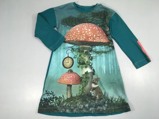 Robe m.l verte Champignon, moins cher chez Petit Kiwi