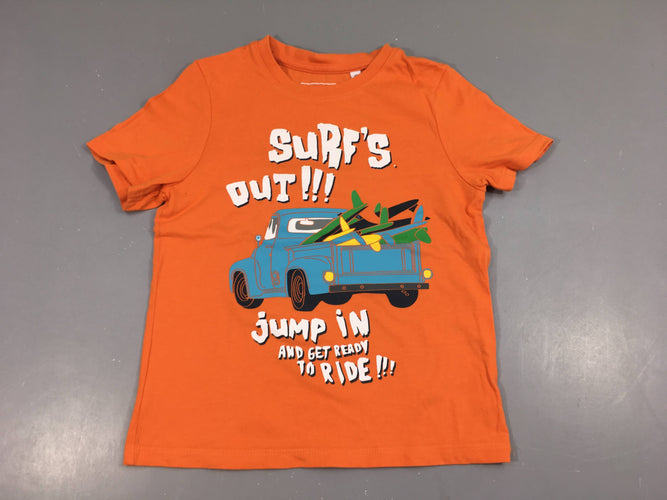 T-shirt m.c orange Surf's, moins cher chez Petit Kiwi