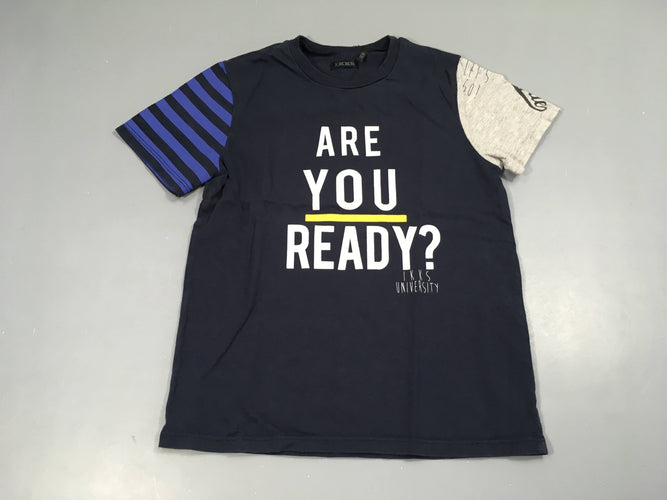 T-shirt m.c bleu foncé Are You, moins cher chez Petit Kiwi