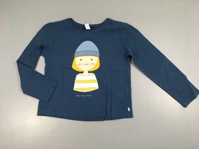 T-shirt m.l bleu foncé garçon love ocean, moins cher chez Petit Kiwi