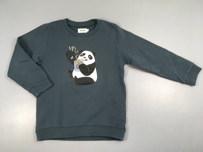 Sweat gris foncé Panda, moins cher chez Petit Kiwi