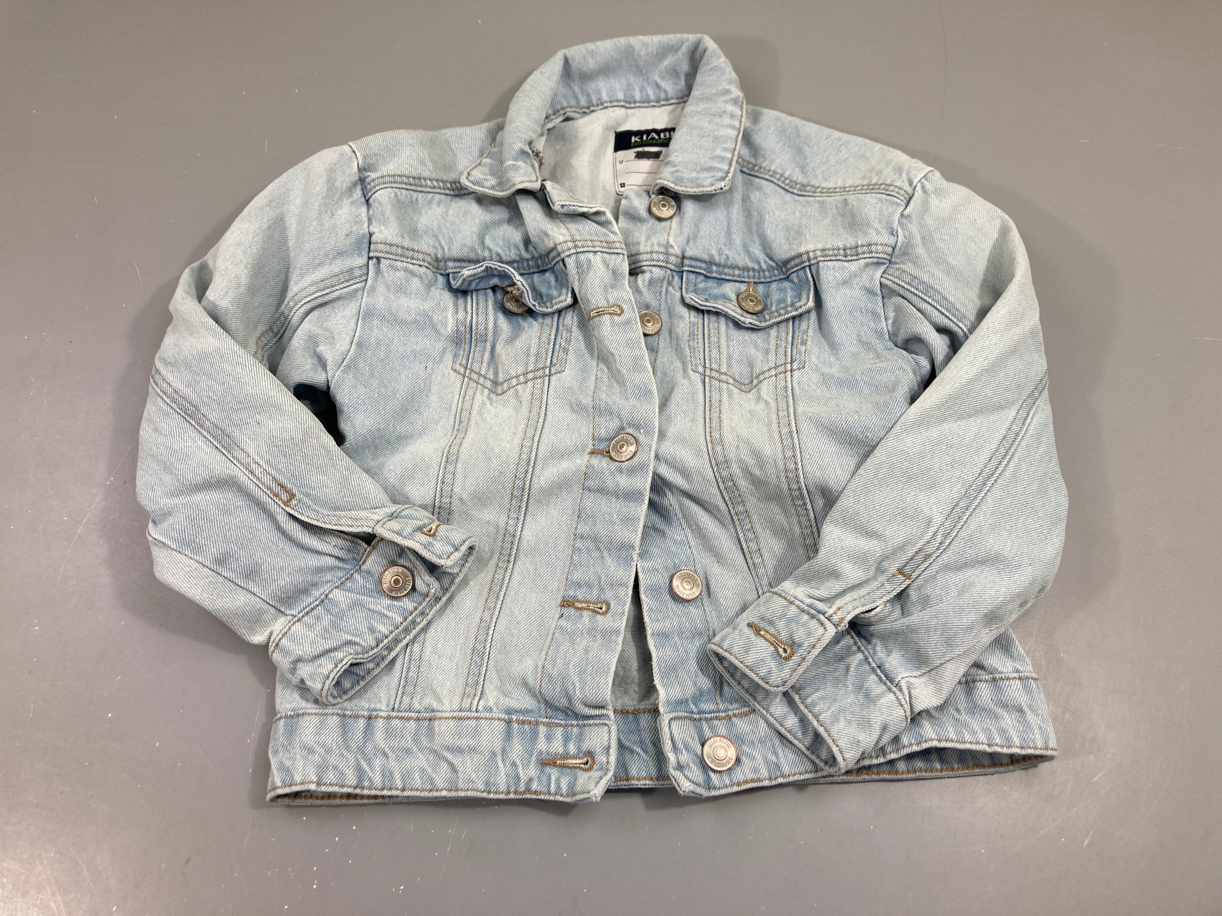 Veste jean bleu clair