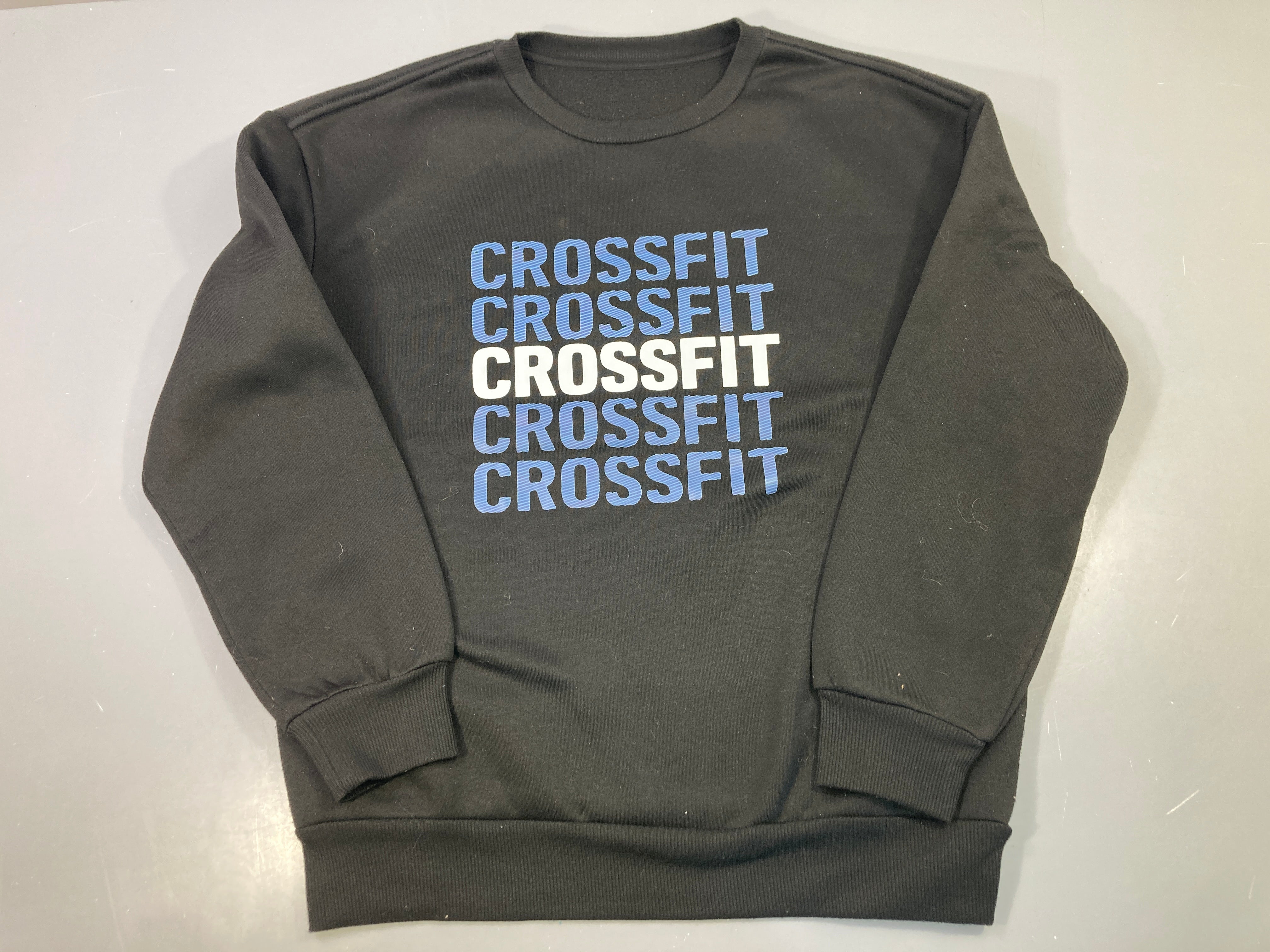 Sweat noir imprimé Crossfit Bouloché