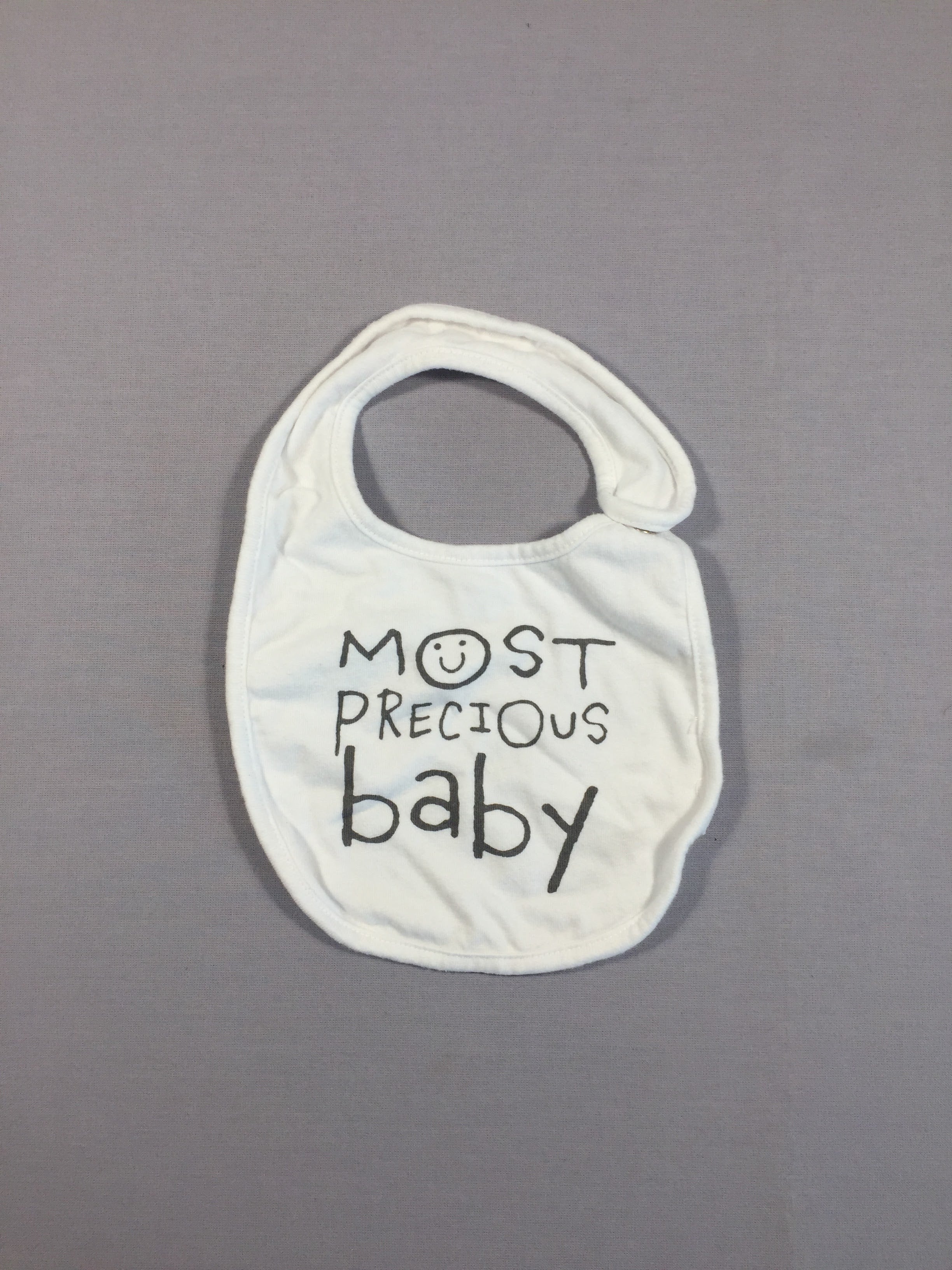 Bavoir blanc Most Precious baby