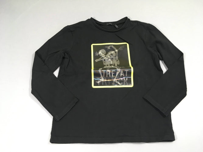 T-shirt m.l noir squelettes, moins cher chez Petit Kiwi