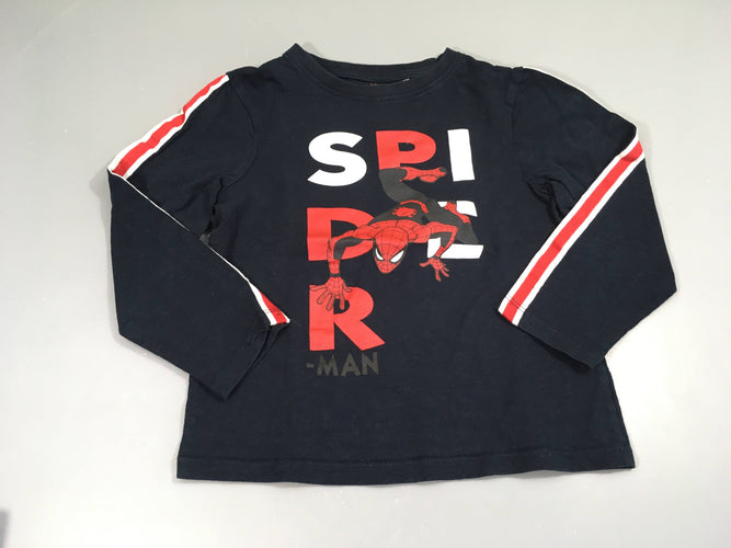 T-shirt m.l bleu foncé SPIDERMAN, moins cher chez Petit Kiwi