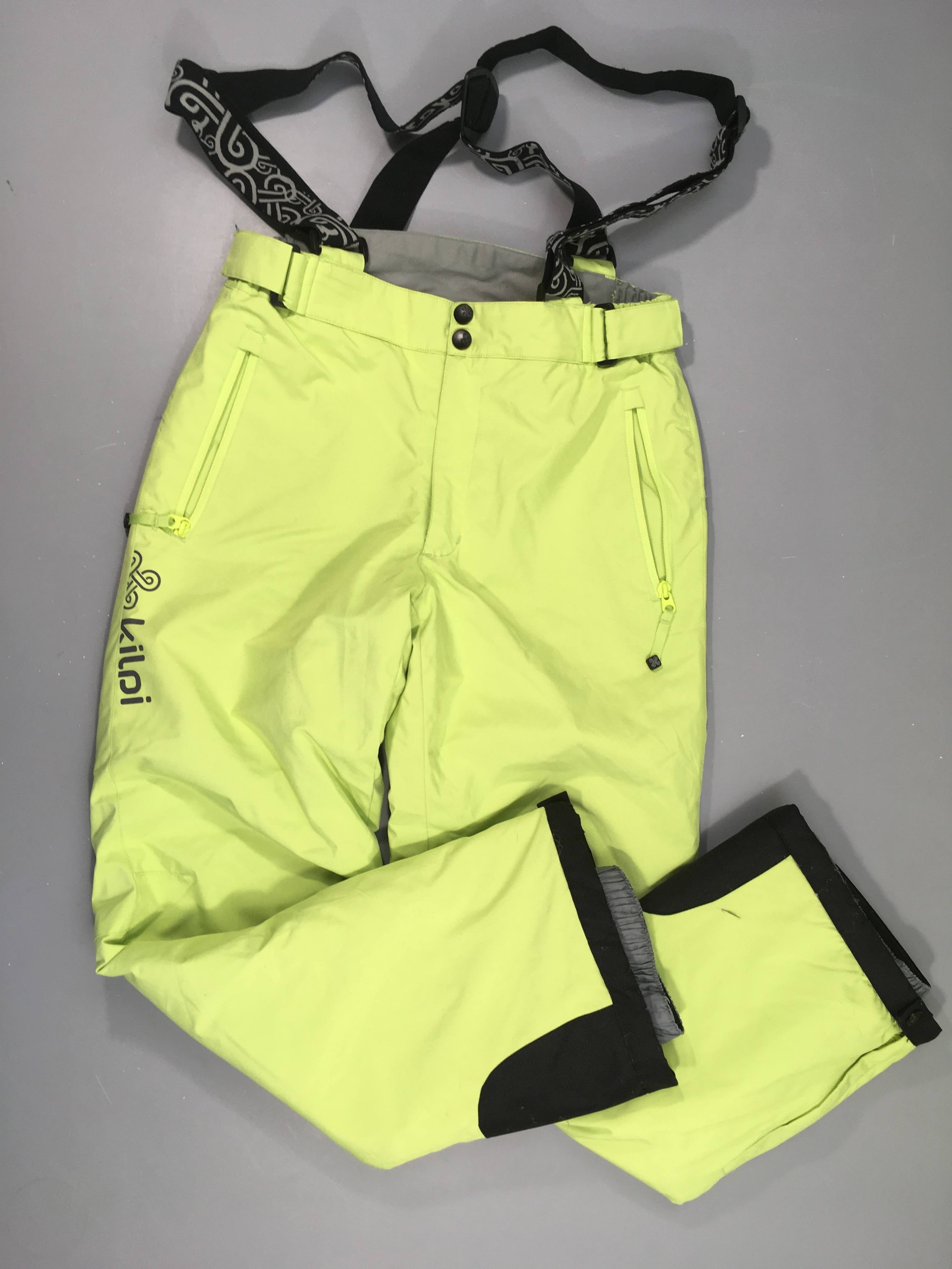 Pantalon de ski vert anis Kipli-petite déchirure arrière