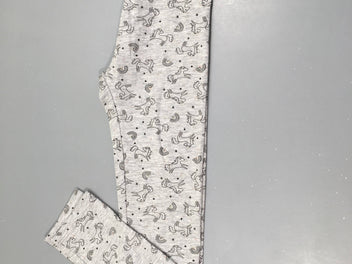 Legging gris chiné licornes