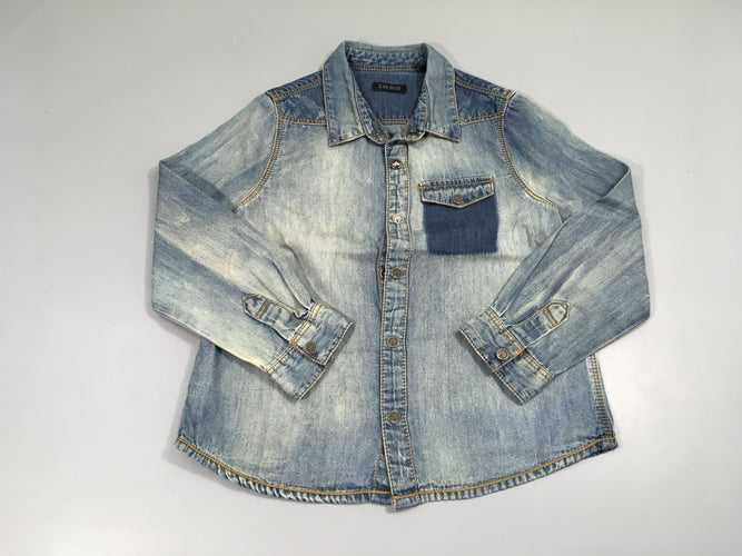 Chemise m.l Denim effet délavé, moins cher chez Petit Kiwi