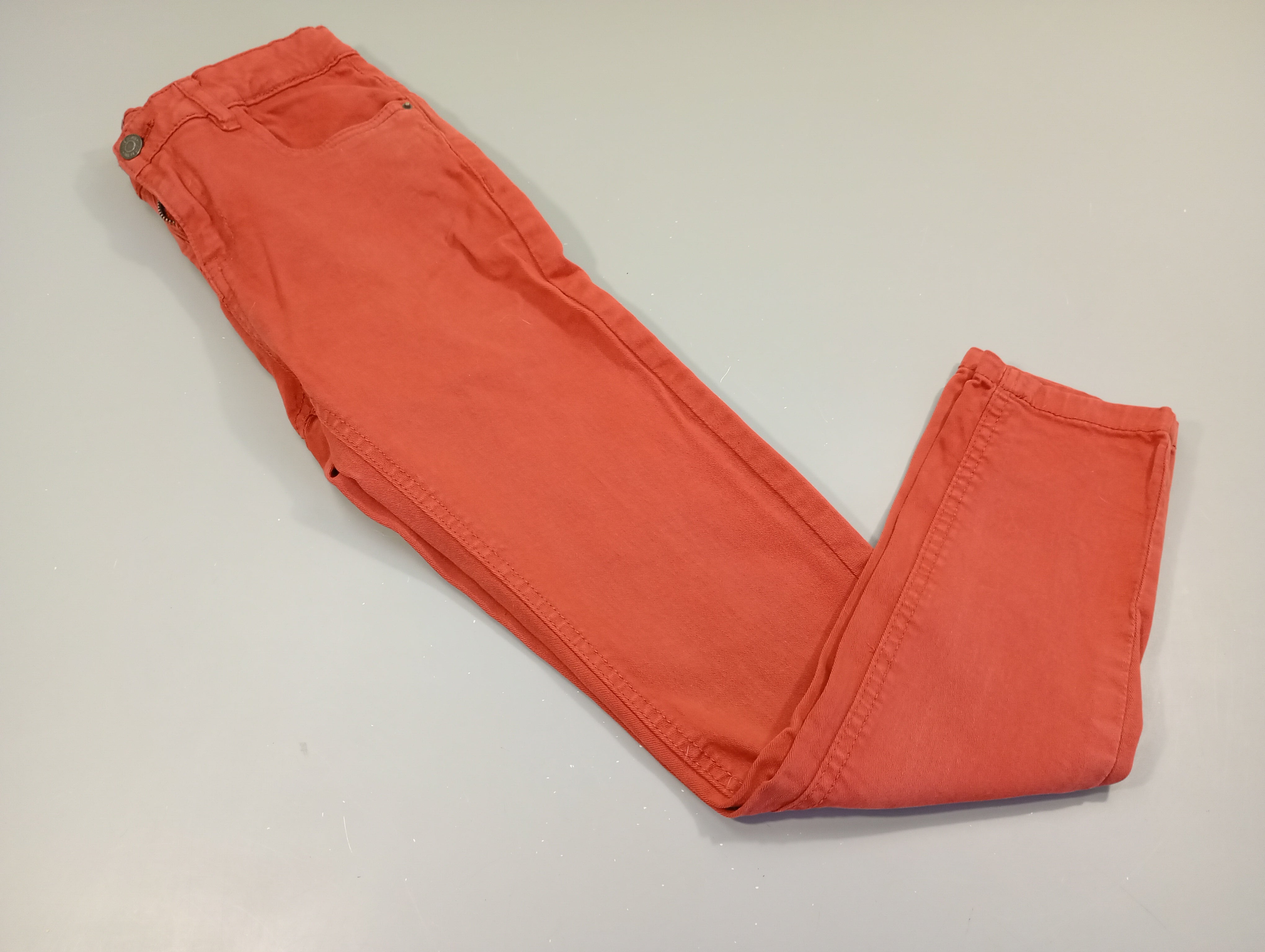 Pantalon denim orange