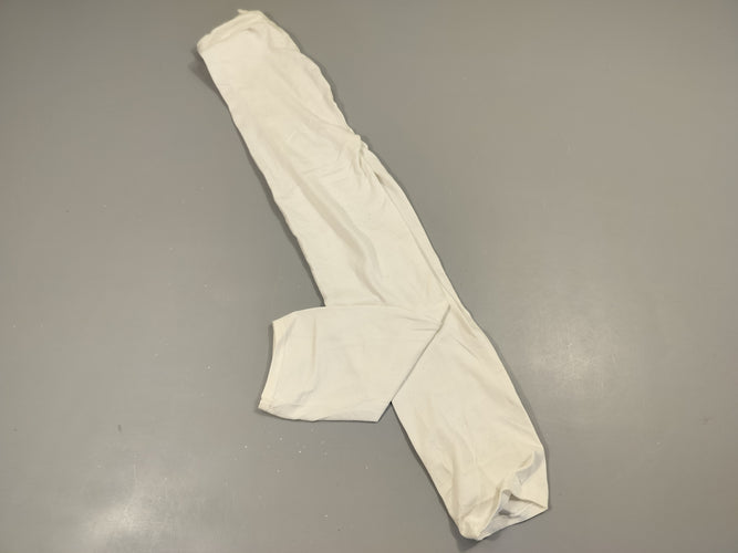Collants nylon blanc sans pieds. Un peu bouloché. Pas de taille indiquée., moins cher chez Petit Kiwi