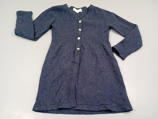 Gilet long bleu marine, moins cher chez Petit Kiwi