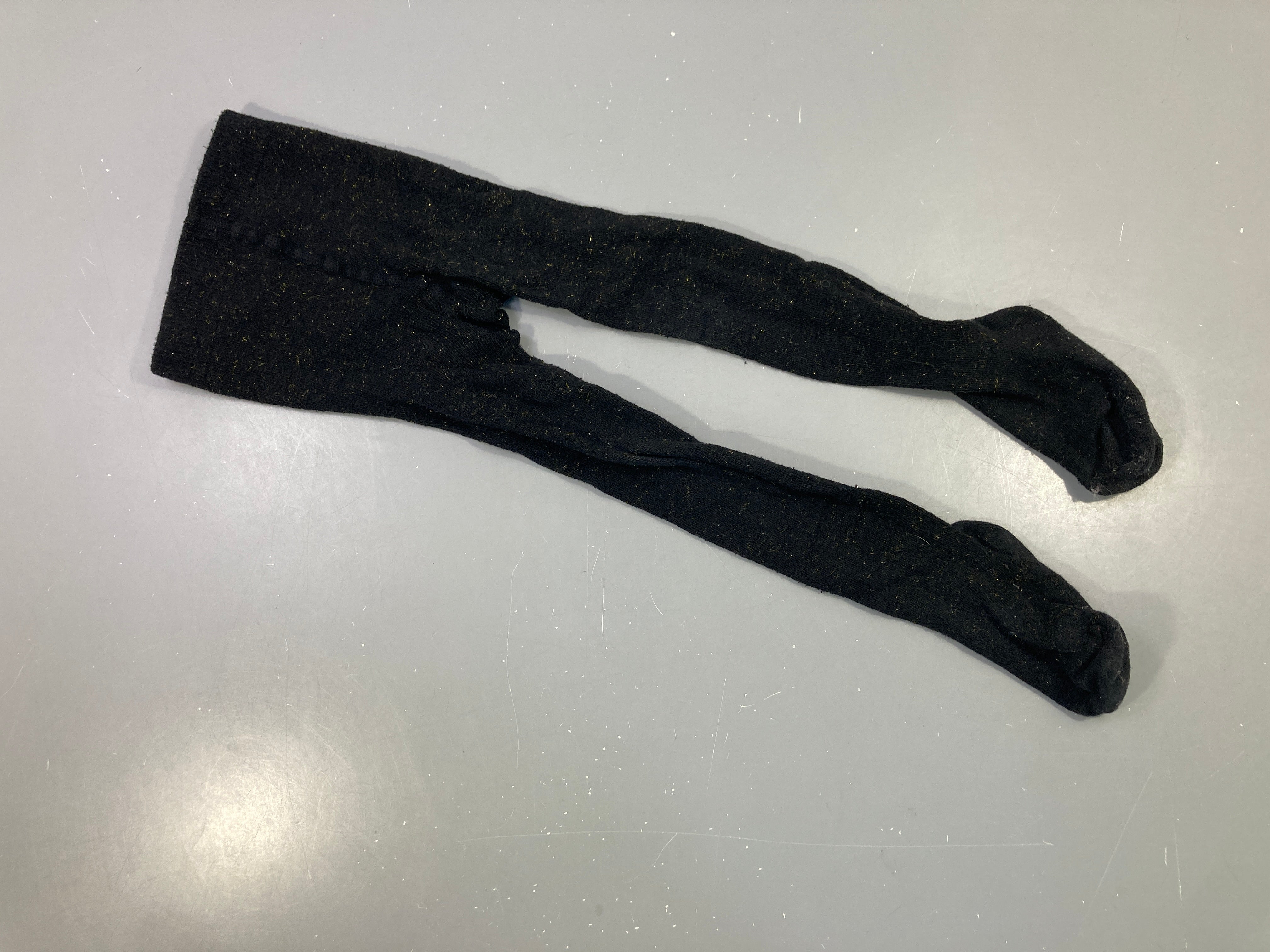 Collants noir pailleté