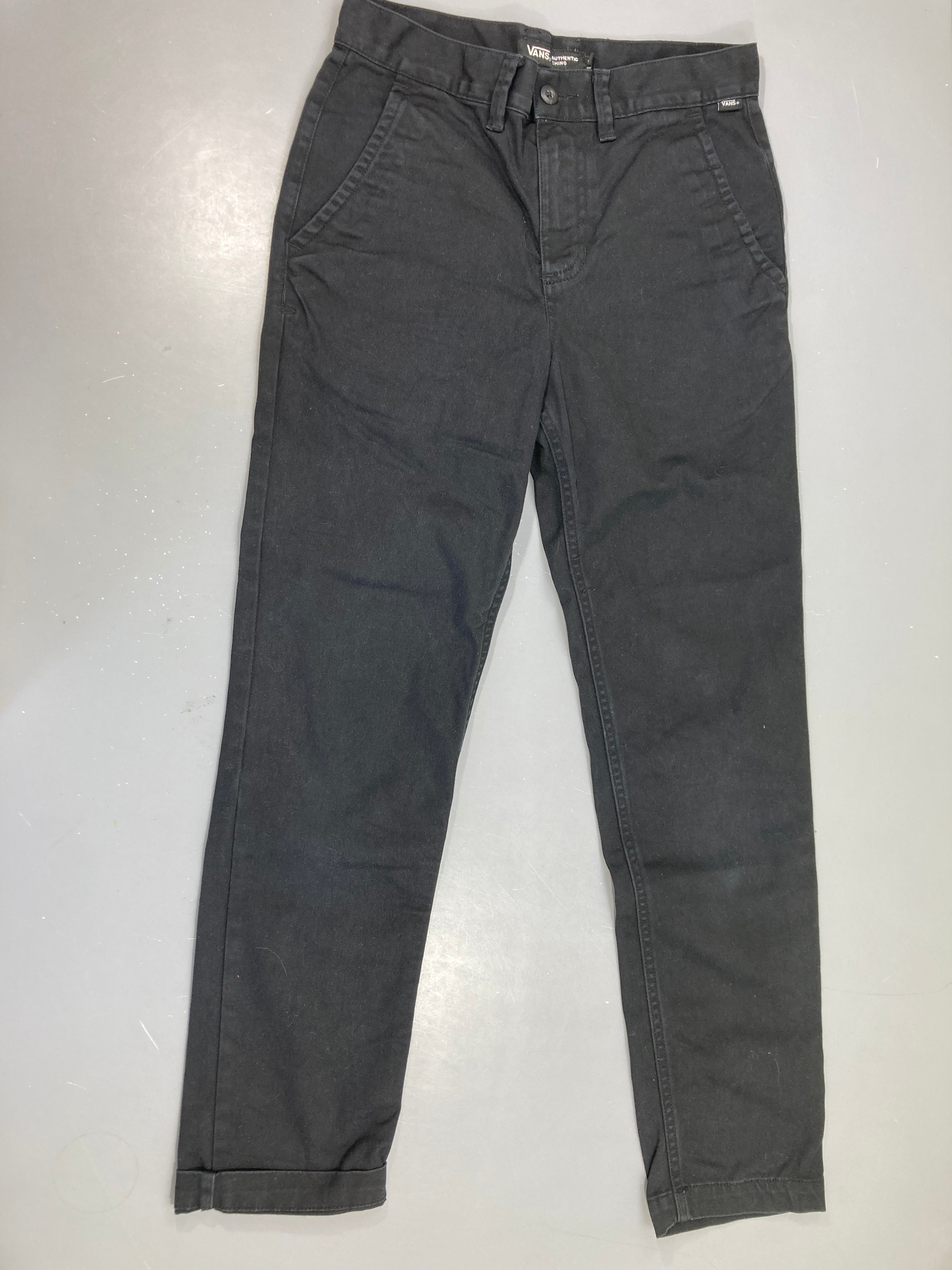 Pantalon chino Vans noir à revers