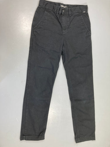 Pantalon chino Vans noir à revers, moins cher chez Petit Kiwi