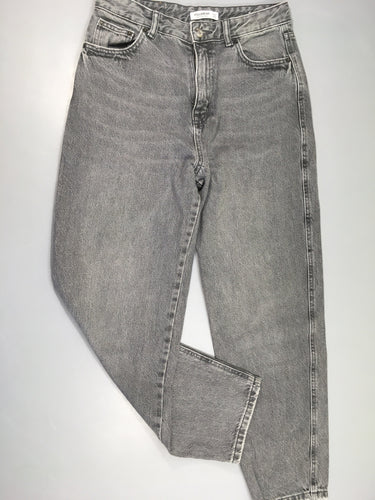 Jeans gris clair Mom 38 Pull&Bear, moins cher chez Petit Kiwi