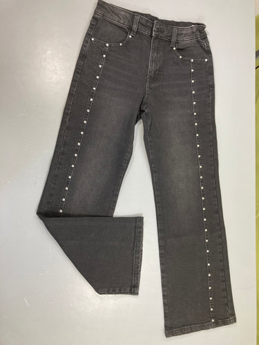 Jeans noir clous, moins cher chez Petit Kiwi