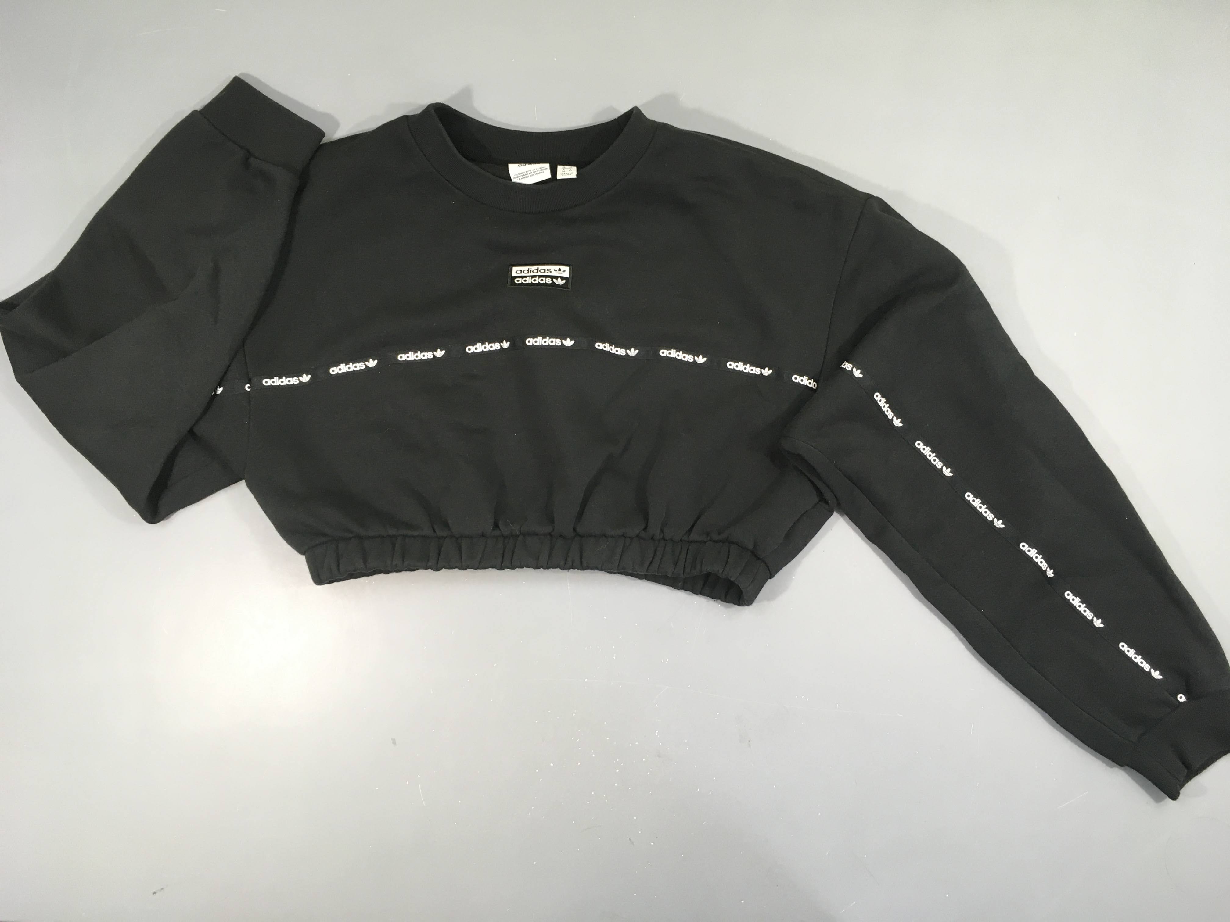 Sweat cropped noir Adidas 38