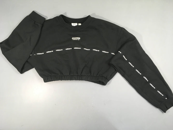 Sweat cropped noir Adidas 38, moins cher chez Petit Kiwi