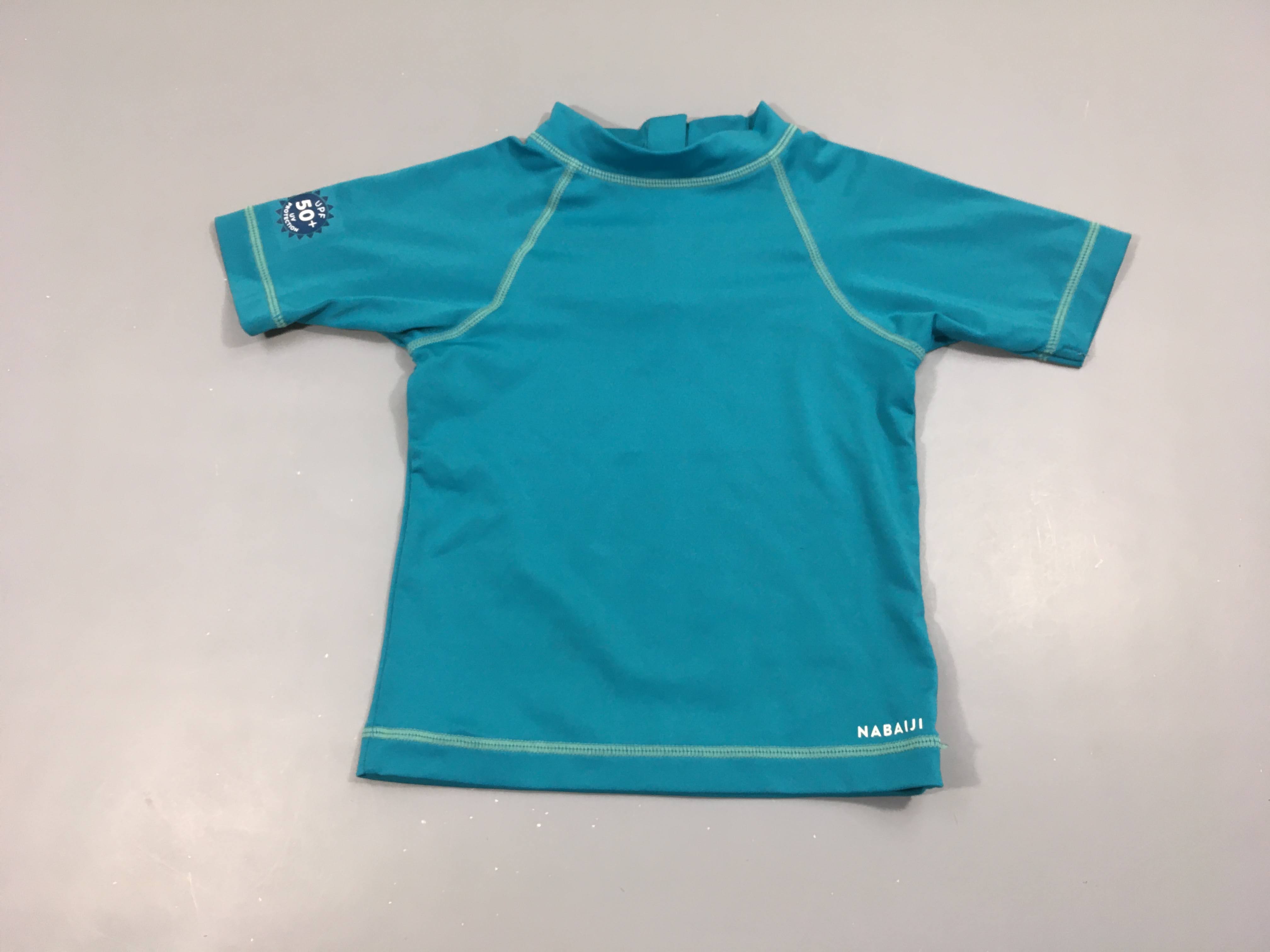 T-shirt m.c bleu anti-Uv UPF50+