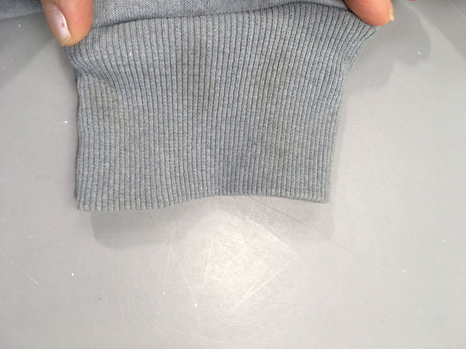 Sweat à capuche bleu gris Tommy-Bas manche G à rafraichir, moins cher chez Petit Kiwi