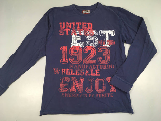 T-shirt m.l bleu 1923, moins cher chez Petit Kiwi