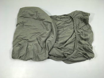 Drap housse jersey gris foncé, 60x120cm