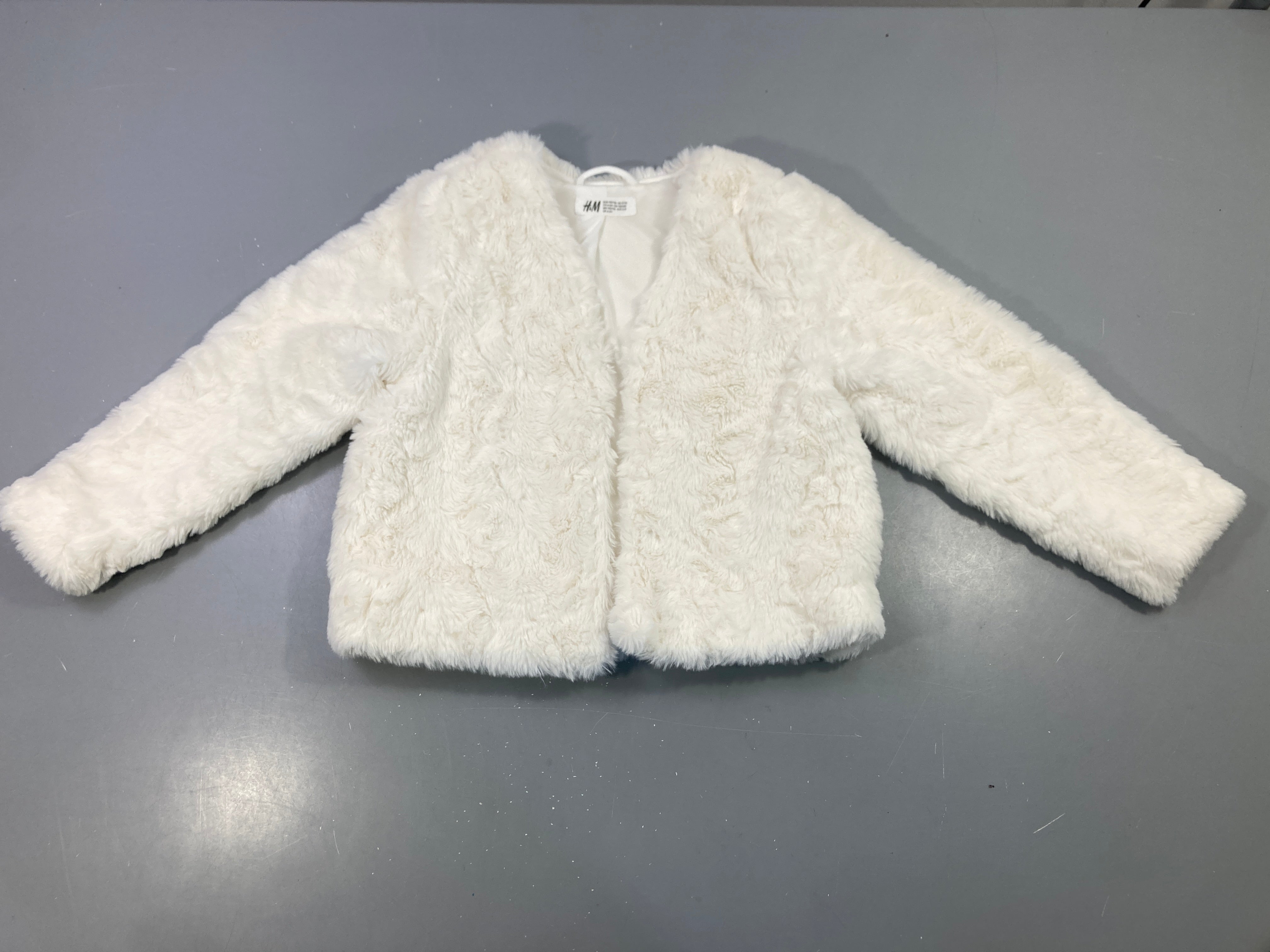 Veste fausse fourrure blanche