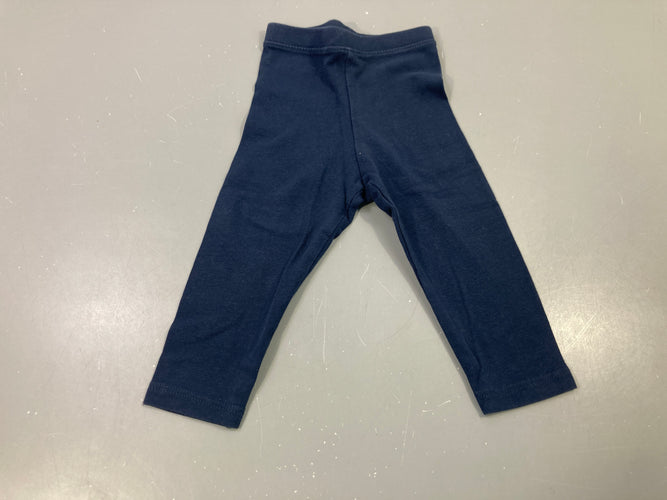 Legging bleu marine uni, moins cher chez Petit Kiwi