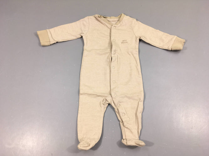 Pyjama jersey beige sweet dreams, moins cher chez Petit Kiwi